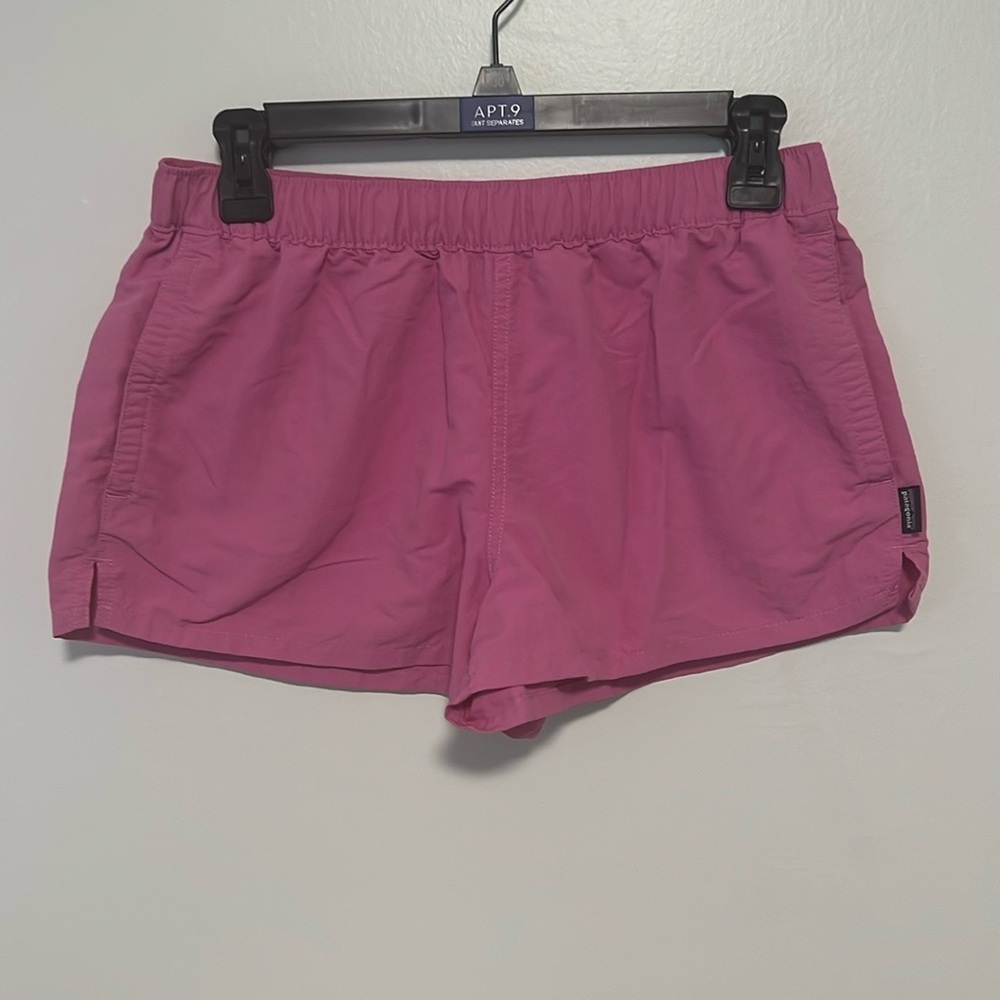 Patagonia Pink Athletic Shorts Lightweight Elastic Waist